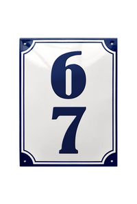 House Numbers placas esmaltadas