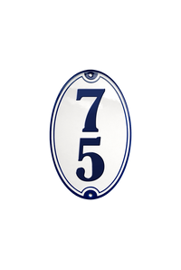House Numbers placas esmaltadas