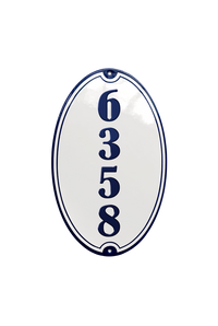 House Numbers placas esmaltadas