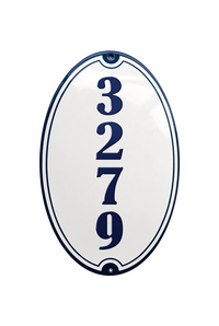 House Numbers placas esmaltadas