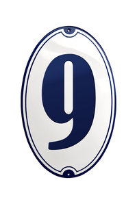 House Numbers placas esmaltadas
