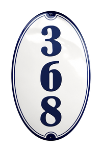 House Numbers placas esmaltadas