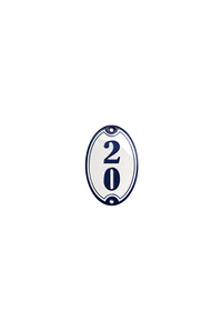 House Numbers placas esmaltadas