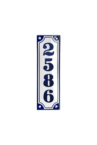 House Numbers placas esmaltadas