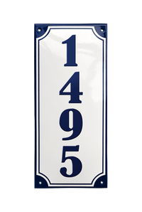 House Numbers placas esmaltadas