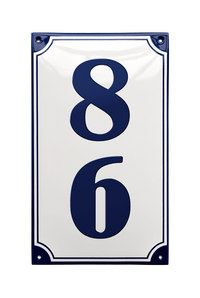 House Numbers placas esmaltadas