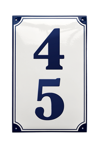 House Numbers placas esmaltadas