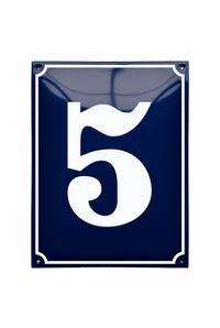 House Numbers placas esmaltadas