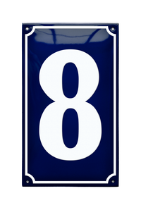 House Numbers placas esmaltadas