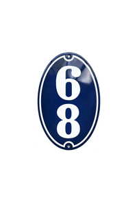 House Numbers placas esmaltadas