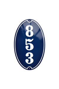 House Numbers placas esmaltadas