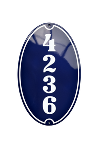 House Numbers placas esmaltadas