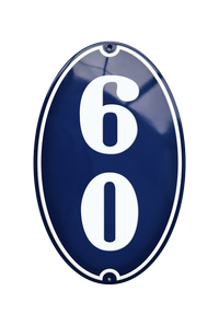 House Numbers placas esmaltadas