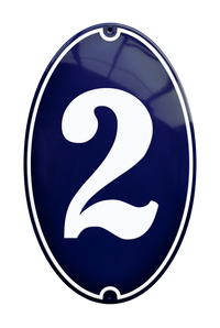 House Numbers placas esmaltadas