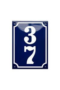 House Numbers placas esmaltadas