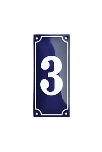 House Numbers placas esmaltadas
