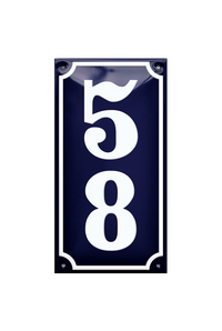 House Numbers placas esmaltadas