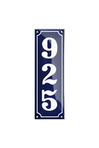 House Numbers placas esmaltadas