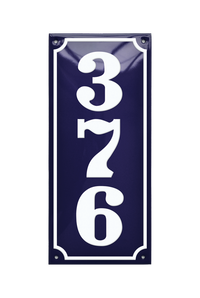 House Numbers placas esmaltadas