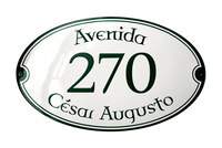 Address Plaques placas esmaltadas