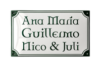 Name Plates placas esmaltadas