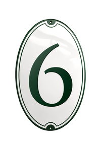 House Numbers placas esmaltadas