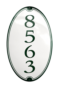 House Numbers placas esmaltadas