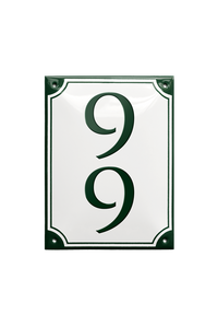 House Numbers placas esmaltadas