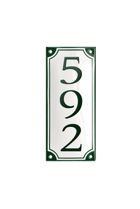 House Numbers placas esmaltadas