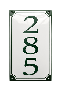 House Numbers placas esmaltadas