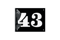 House Numbers placas esmaltadas