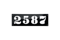 House Numbers placas esmaltadas