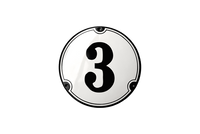 House Numbers placas esmaltadas