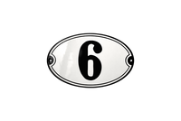 House Numbers placas esmaltadas
