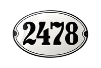 House Numbers placas esmaltadas