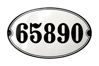 House Numbers placas esmaltadas