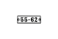 House Numbers placas esmaltadas