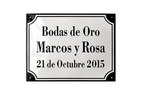 Name Plates placas esmaltadas