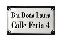 Name Plates placas esmaltadas