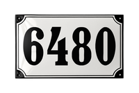 House Numbers placas esmaltadas