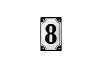 House Numbers placas esmaltadas