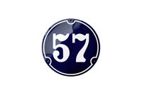 House Numbers placas esmaltadas