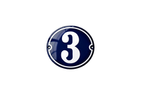 House Numbers placas esmaltadas