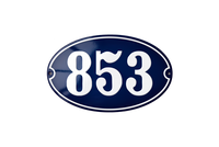 House Numbers placas esmaltadas