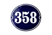 House Numbers placas esmaltadas
