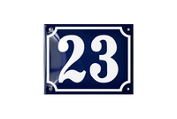 House Numbers placas esmaltadas