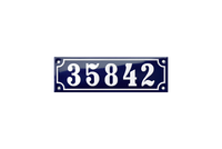 House Numbers placas esmaltadas