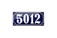 House Numbers placas esmaltadas