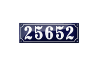 House Numbers placas esmaltadas