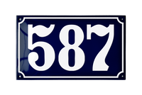 House Numbers placas esmaltadas